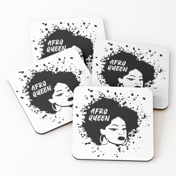 Item preview, Afroqueen, curly hair, black and white designed and sold by Ashi17.
