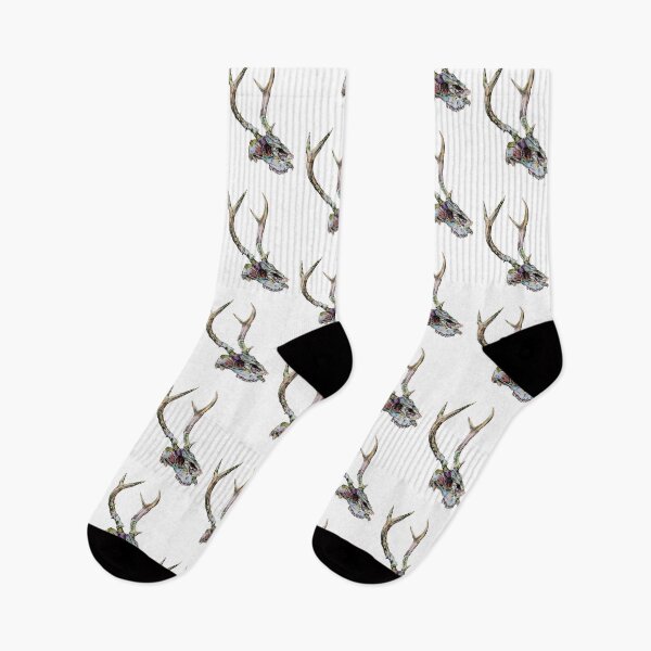 Item preview, Watercolor Deer Skull designed and sold by Hanna Fox.