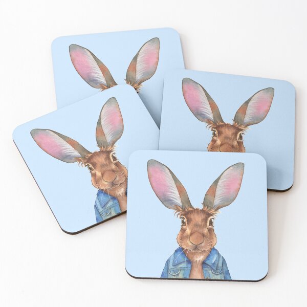 Item preview, Hare bunny portrait designed and sold by Kaoryn Chan.
