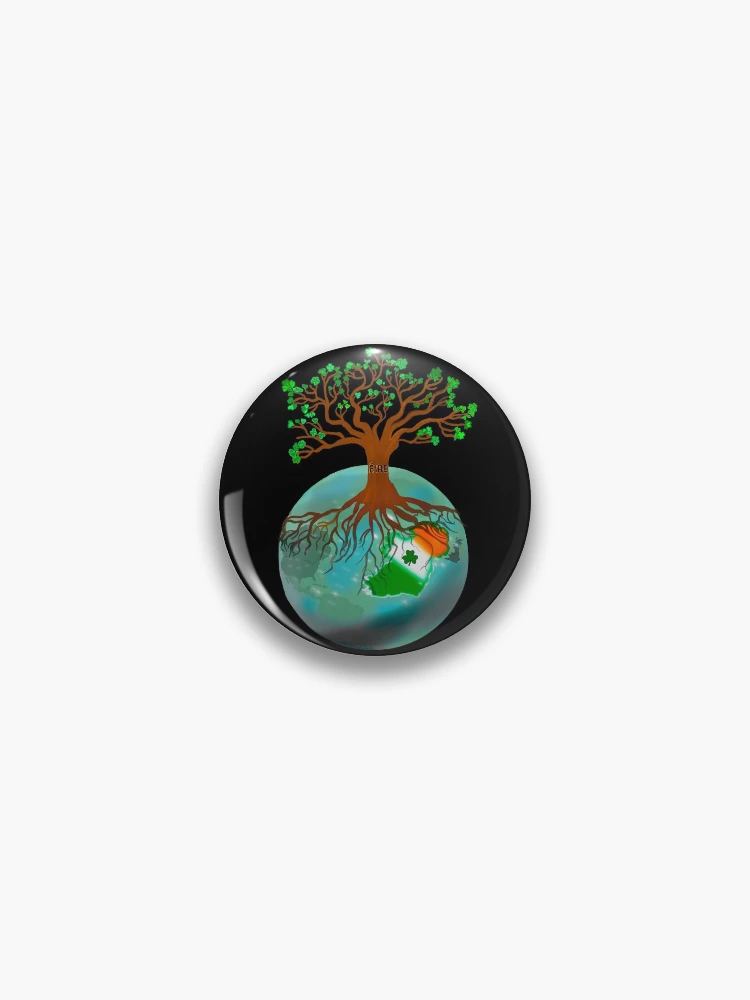 Thumbnail 1 of 3, Pin, Family Tree Irish Roots designed and sold by FileStyle.