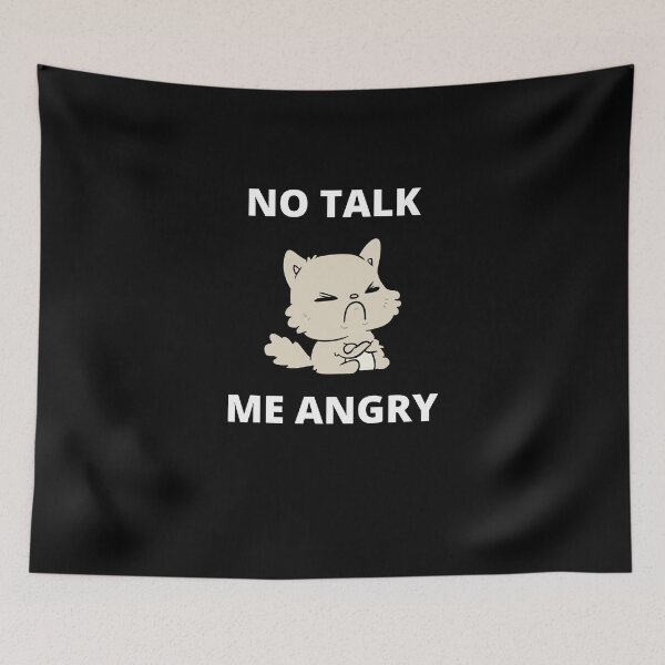 Item preview, No Talk Me Angry designed and sold by Crafty-Mornings.