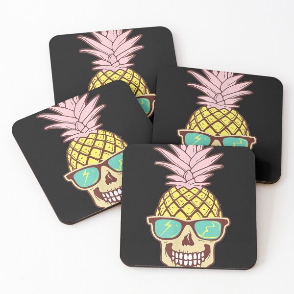 Item preview, Skull Pineapple Fruit Sunglasses Hawaiian Aloha Beaches T-Shirt designed and sold by Lukifo-Mission.