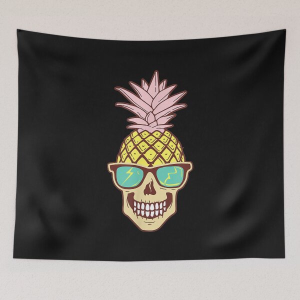 Item preview, Skull Pineapple Fruit Sunglasses Hawaiian Aloha Beaches T-Shirt designed and sold by Lukifo-Mission.