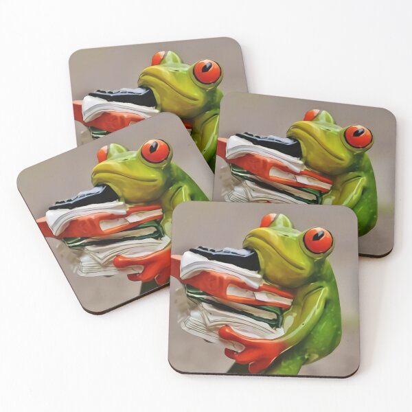 Item preview, frogs carring books designed and sold by megasity2020.