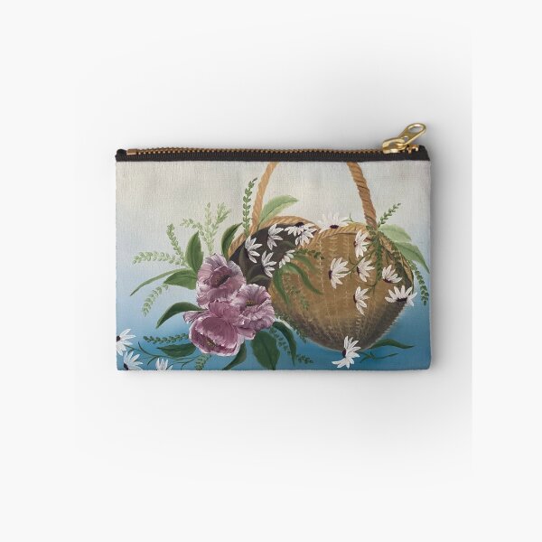 Item preview, Flowers in a Basket Acrylic on Canvas designed and sold by JennBBDesigns.