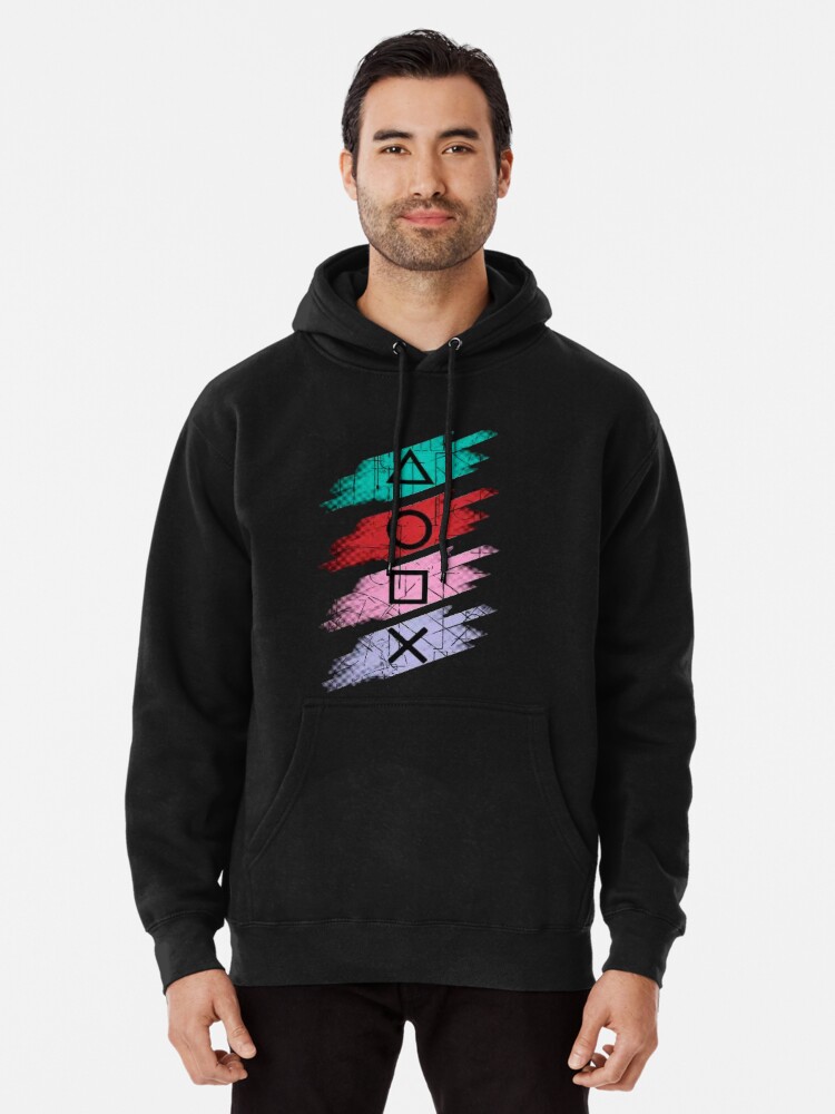 Sudadera con capucha con la obra «Botones de Playstation» de
