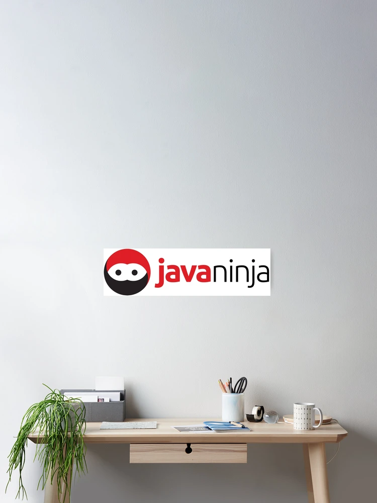 Aperçu 2 sur 3. Poster avec l'œuvre Java Ninja créée et vendue par Tech-e-Tees.