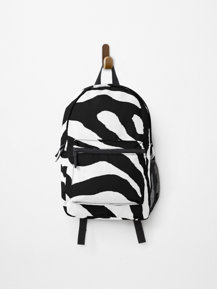 Thumbnail 1 of 3, Backpack, Wild Zebra Skin Pattern Print designed and sold by StickerArtwork.