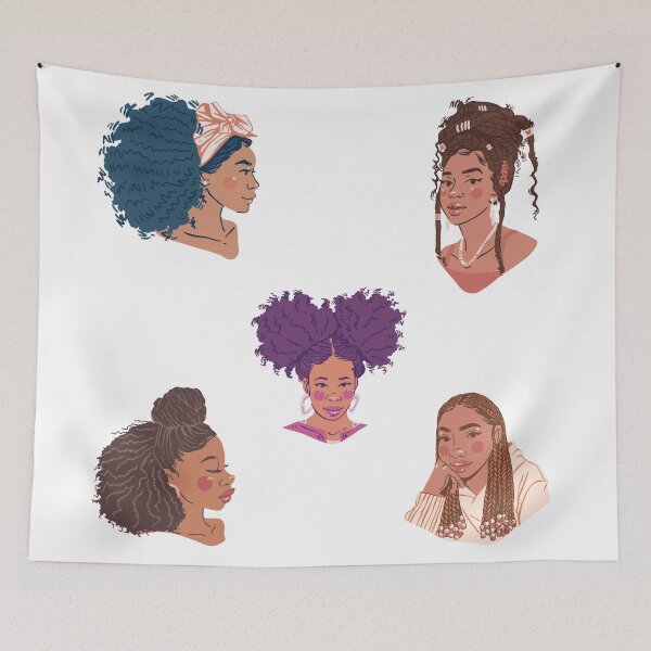 Item preview, Afroqueen black women sticker pack designed and sold by Ashi17.