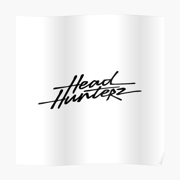 "DJHeadhunterz Logo" Poster by SarahWake59 Redbubble