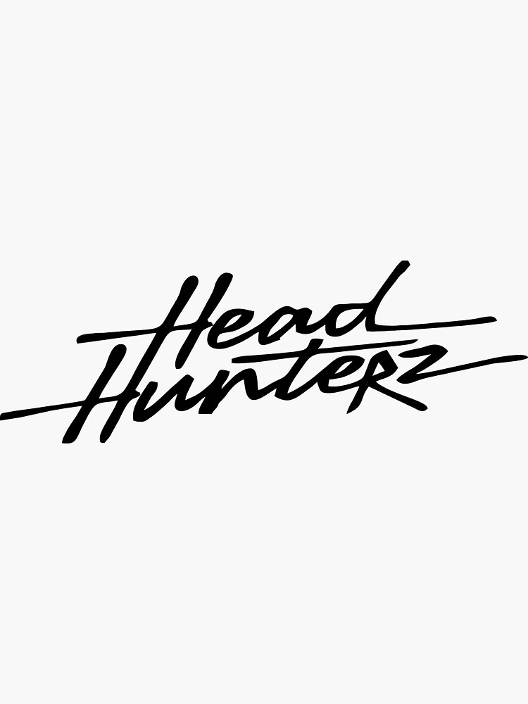 "DJHeadhunterz Logo" Sticker for Sale by SarahWake59 Redbubble