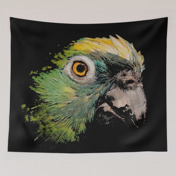 Item preview, parrot head graphic design designed and sold by Nostrathomas66.