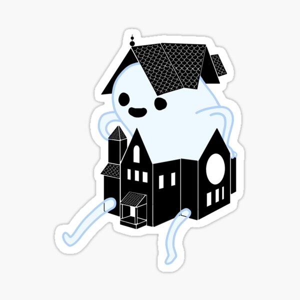 Haunted House Sticker