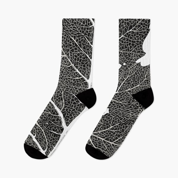 Item preview, Black And White Leaf design Vintage illustration designed and sold by Rachel Pile.