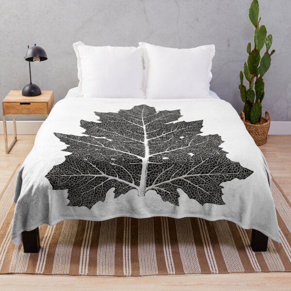 Item preview, Black And White Leaf design Vintage illustration designed and sold by Rachel Pile.