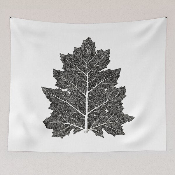 Item preview, Black And White Leaf design Vintage illustration designed and sold by Rachel Pile.
