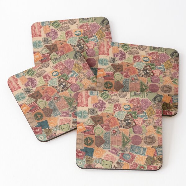 Item preview, Vintage Postage Stamp Collage - Circa 1895 designed and sold by DigitalEffects.