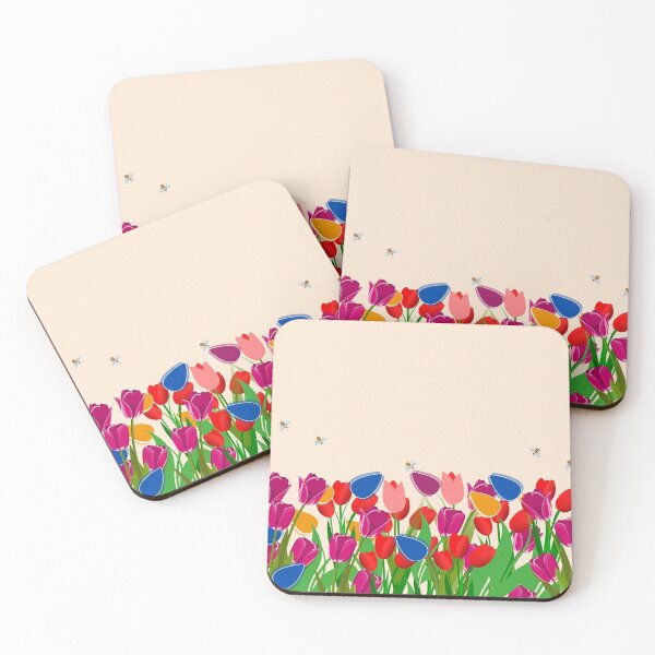 Item preview, Tulips and Honey Bees designed and sold by Seema121.