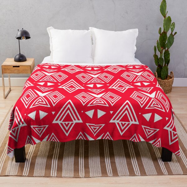 Item preview, Triangles abstract red pattern designed and sold by StrbArtDigitals.