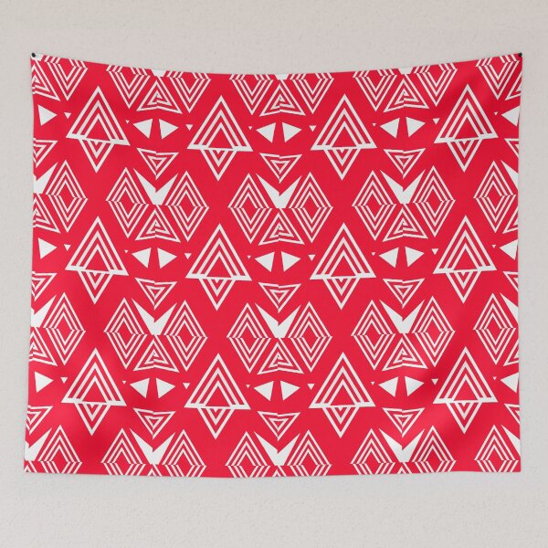 Item preview, Triangles abstract red pattern designed and sold by StrbArtDigitals.