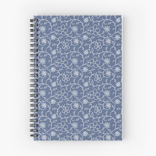 Item preview, Trailing Floral on Dusty Blue designed and sold by Diane Warren.