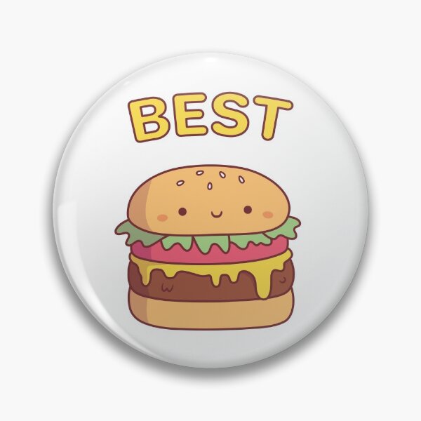 Item preview, Cute Best Burger Best Friend Pair Doodle designed and sold by rustydoodle.
