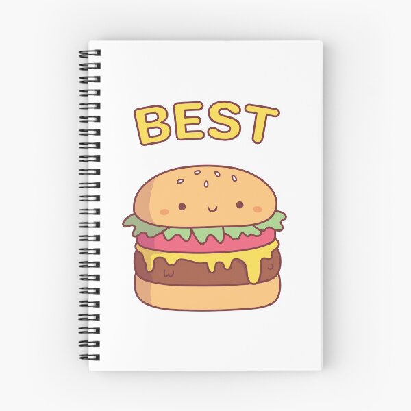Item preview, Cute Best Burger Best Friend Pair Doodle designed and sold by rustydoodle.