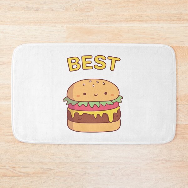 Item preview, Cute Best Burger Best Friend Pair Doodle designed and sold by rustydoodle.