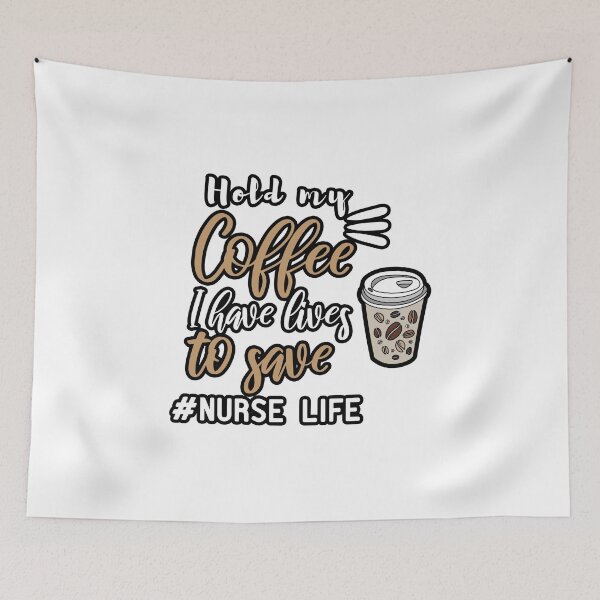 Item preview, Hold my coffee I have lives to save designed and sold by Yassineea65.