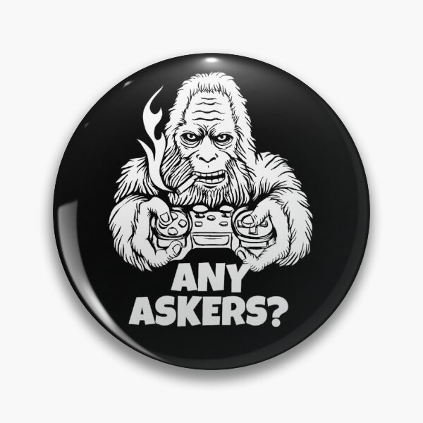 Item preview, Any Askers Gorilla Gaming Meme Mad Streamer designed and sold by Gordon Nelson.
