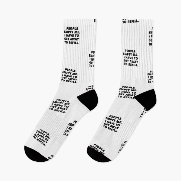Item preview, PEOPLE EMPTY ME. I HAVE TO GET AWAY TO REFILL. introvert quotes designed and sold by SerenaMinimal.