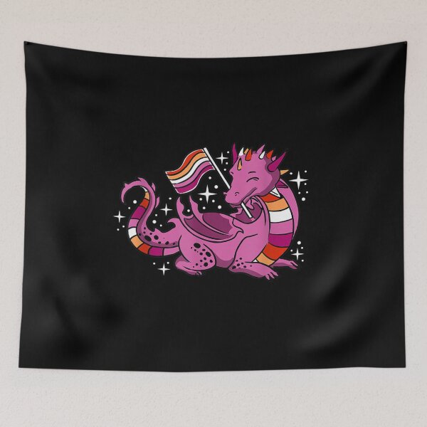 Item preview, Lesbian Dragon Orange Pink Lesbian Pride designed and sold by melisenda.