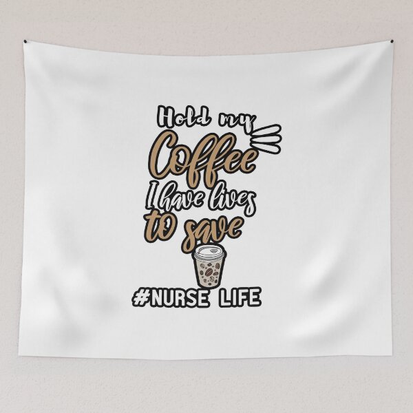 Item preview, Hold my coffee I have lives to save designed and sold by Yassineea65.