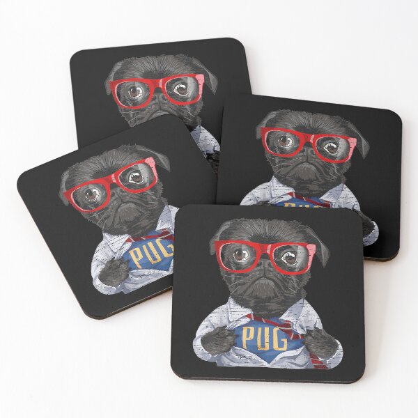 Item preview, Funny Pug With Glasses Design Gift For Dog Lovers designed and sold by melisenda.