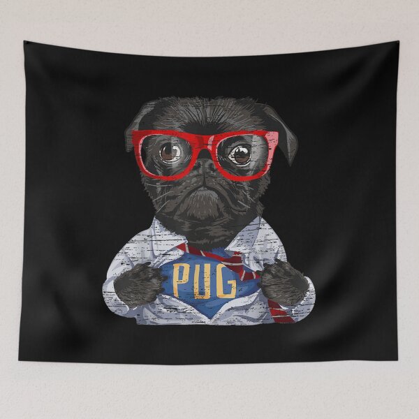 Item preview, Funny Pug With Glasses Design Gift For Dog Lovers designed and sold by melisenda.