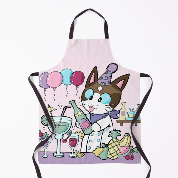 Item preview, Cute Kawaii Grey Ragoll Party Cat designed and sold by inkandpink.