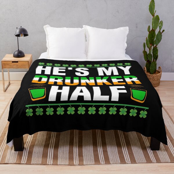 Item preview, He's My Drunker Half Irish Couples St Patricks Day Drinking designed and sold by topdesignarts.