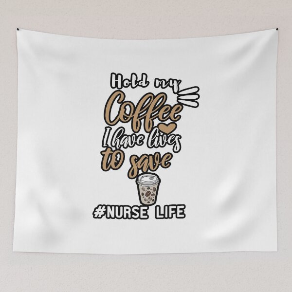 Item preview, Hold my coffee I have lives to save designed and sold by Yassineea65.