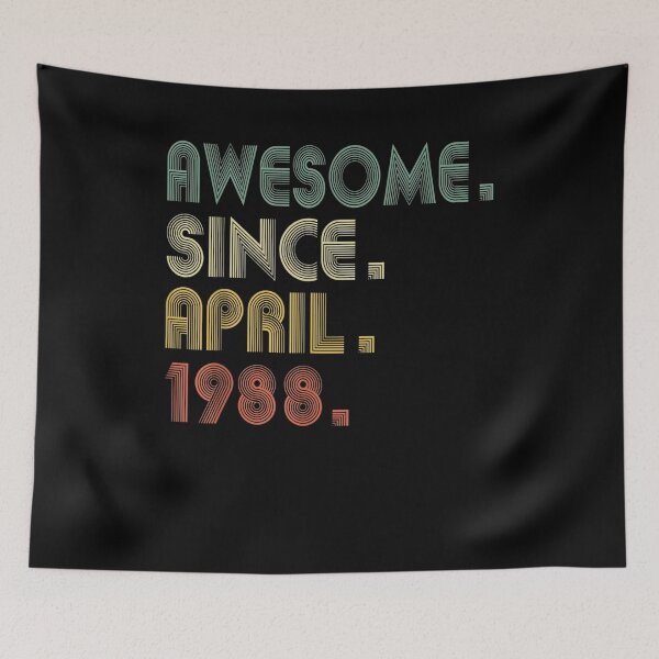 Item preview, Awesome Since April 1988 33rd Birthday Gift 33 Years designed and sold by melisenda.