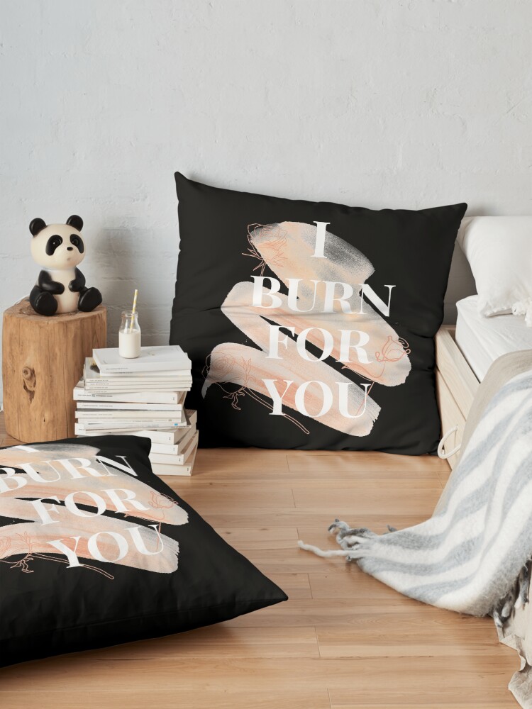 Alternate view of I Burn For You - Duke of Hastings Floor Pillow