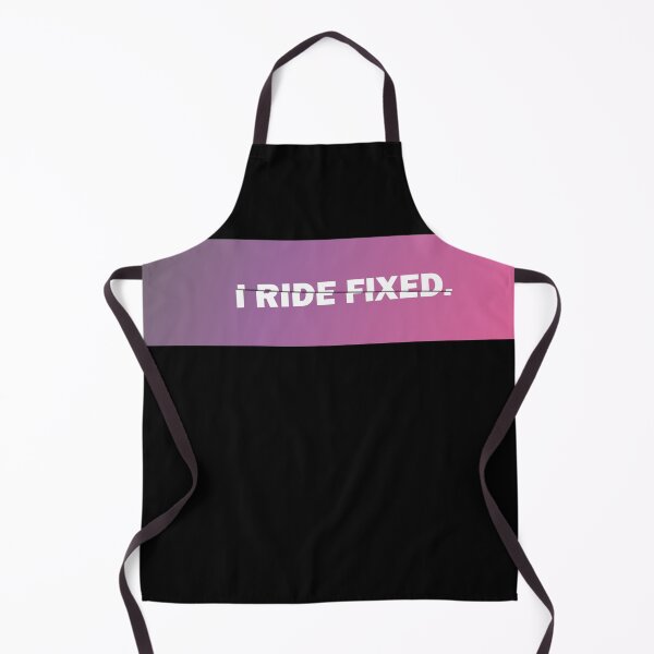 Item preview, I Ride Fixed Sliced Text Art Pink Gradient designed and sold by RabeDesigns.