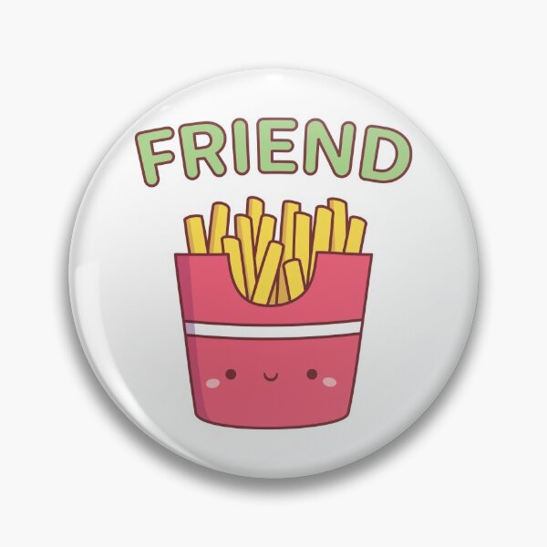 Item preview, Cute Friend Fries Best Friend Pair Doodle designed and sold by rustydoodle.
