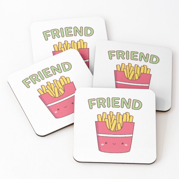 Item preview, Cute Friend Fries Best Friend Pair Doodle designed and sold by rustydoodle.