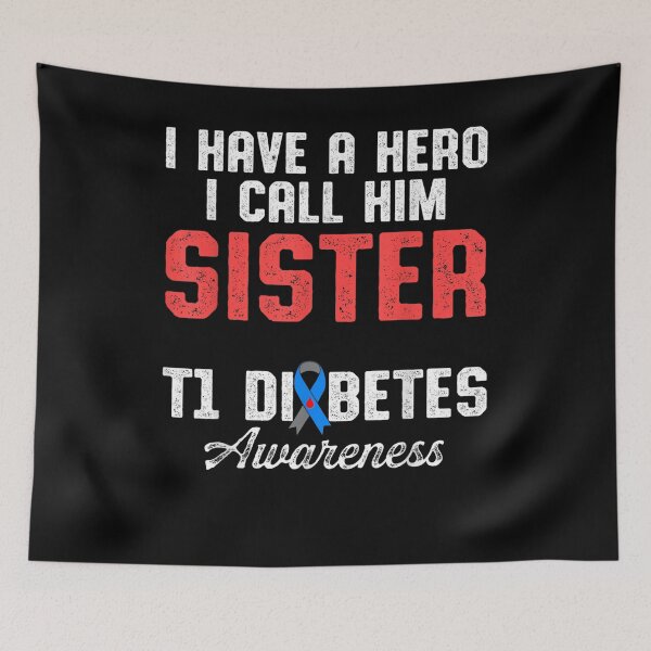 Item preview, Type 1 Diabetes Awareness Sister T1d Warrior Survivor designed and sold by melisenda.