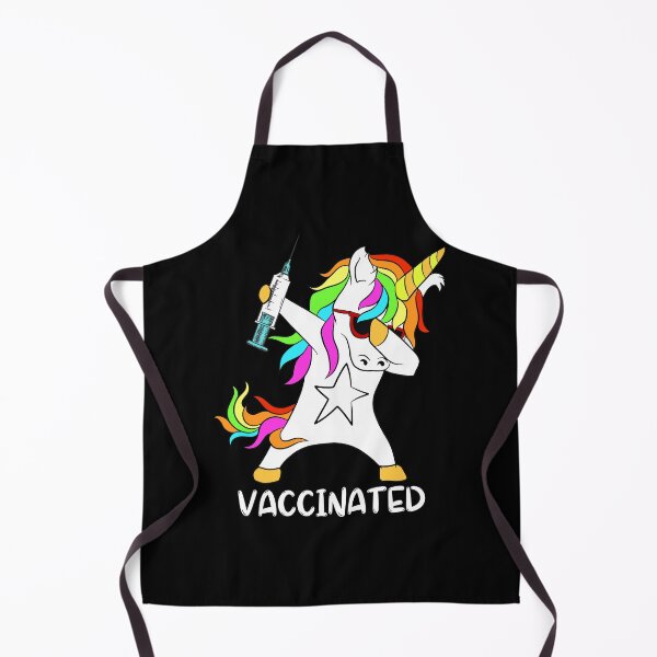 Aperçu de l'œuvre Je me suis fait vacciner avec une licorne en tamponnant créée et vendue par ZavageDesigns.