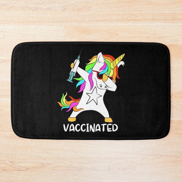 Item preview, I Got Vaccinated Dabbing Unicorn designed and sold by ZavageDesigns.