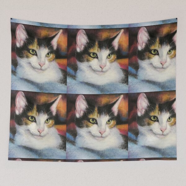 Item preview, A Calico Cat in Contemplation designed and sold by Artdesrapides.