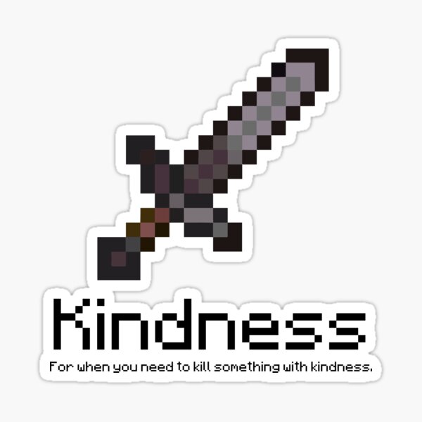 Minecraft Sword Stickers Redbubble