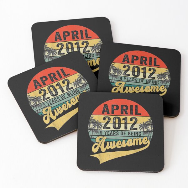 Item preview, Vintage Retro April 2012 9th Birthday Gifts 9 Years Old designed and sold by melisenda.