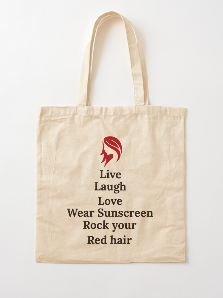 Redhead Hair Quote Funny Humour Saying Tote Bag